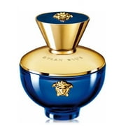 ($120 Value) Versace Dylan Blue Pour Femme Eau De Parfum, Perfume for Women, 3.4 Oz