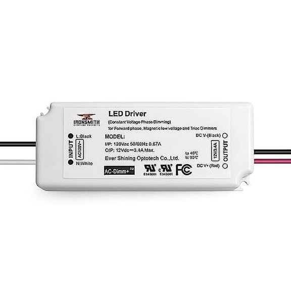120 Volts AC - 27V to 42V DC | 21W Constant Current Flicker Free LED Driver with Triac Dimming