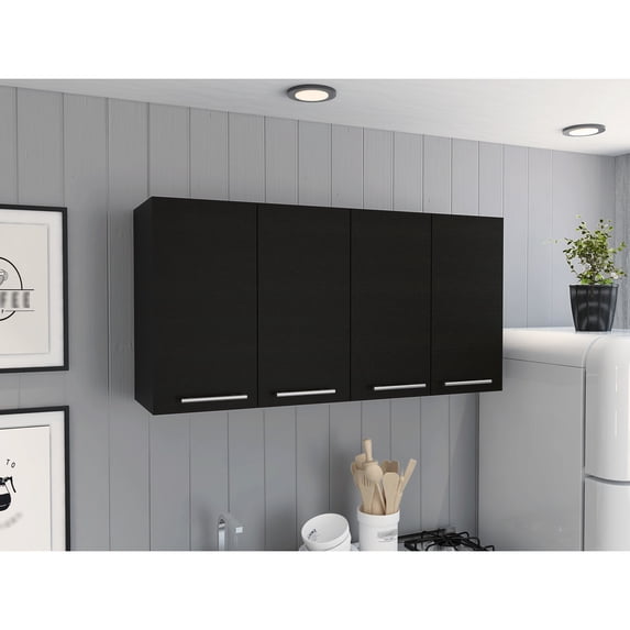 120 Wall Cabinet with Two Interior Shelves | Kitchen Storage Solution | Particle Board Construction for Durability
