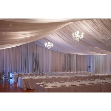 Sedona Designz 120 Inches Wide Sheer Voile Chiffon Fabric for Events ...