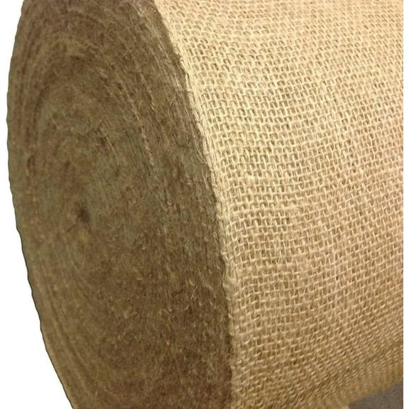 120" Wide 100% Natural Jute Upholstery Burlap Roll