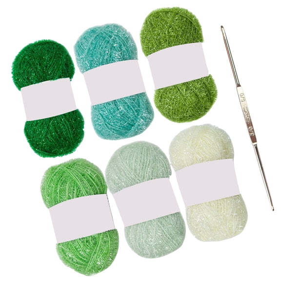 120 Yards Crocheting Yarn for Dishcloths Crocheting Polyester Each Skein 1.76oz 120 Yards