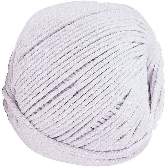 120 Yards Natural Cotton Macrame Cord 4mm Twisted Soft Knitting Rope for Handmade Crafts Decoration Wall Hanging Plant Hanger Crocheting Bohemia Dream Catcher Floral White Floral White