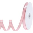 thumbnail image 1 of 120 Yards Pink Ribbon 3/8 Inch Pink Satin Ribbon Craft Thin Ribbon for Hair Bow Making Gift Wrapping Floral Bouquet Wedding Party Easter Mother's Day Decorations, 1 of 10