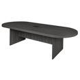 thumbnail image 1 of 120 in. Legacy Racetrack Conference Table with Power Data Grommet, Ash Grey, 1 of 1