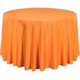 thumbnail image 1 of LTC Linens 120 in. Round Polyester Tablecloth - Orange for Wedding Party, 1 of 5
