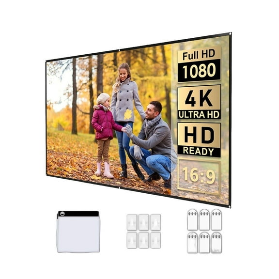 120 inch Optical Layer Material Projection Screen 16:9 Screen High Brightness Reflective Foldable Projector Screen ,High Absorbance