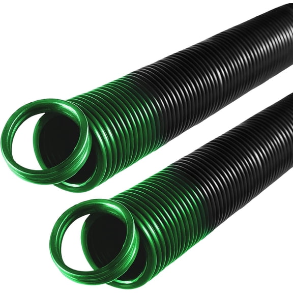 120 lb. Heavy-Duty Double-Looped Garage Door Extension Spring (2-Pack) | Springs for Garage Door Repair Garage Hardware Parts (120-Green)