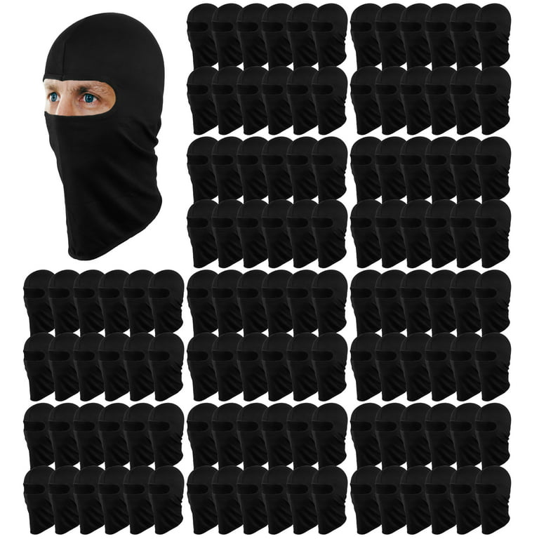 120-pack Wholesale Lot Multipurpose Full Balaclava Face Mask Cover Ninja  Mask Motorcycle Cycling Outdoor Sport Ski Active Black 