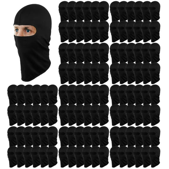 120-pack Wholesale Lot Multipurpose Full Balaclava Face Mask Cover Ninja Mask Motorcycle Cycling Outdoor Sport Ski Active Black