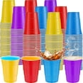 thumbnail image 1 of 120 pcs 16 oz colourful plastic cups Assorted Colors Cups 16 oz colored Party Cups for drinking Tastings served Snacks Barbecues Picnics, 1 of 14