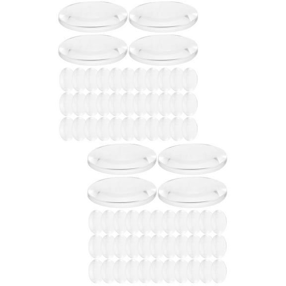 FUEENIRVA Transparent Convex Optical Lens Set, 120-Piece Physics Teaching Tools for Science Education and Experiments