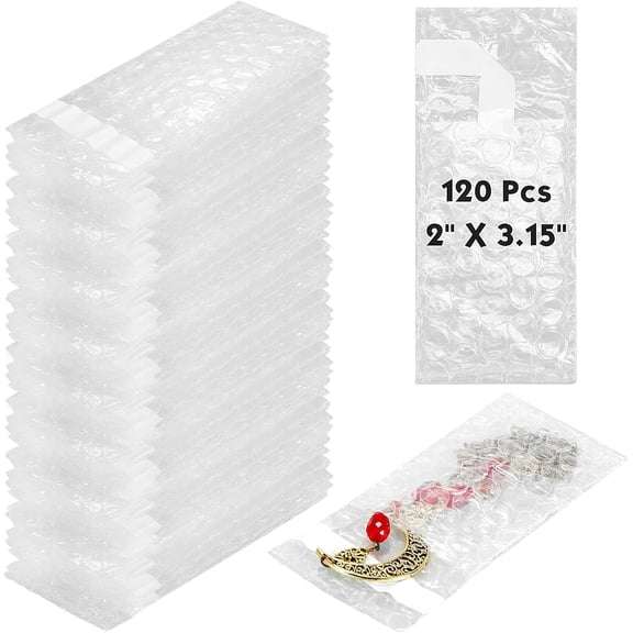 120-piece 23.15-inch bubble pad mailing bags bulk, double-layer bubble pad mailing bags, transparent protective bags with thick shockproof for transportation packaging storage handling