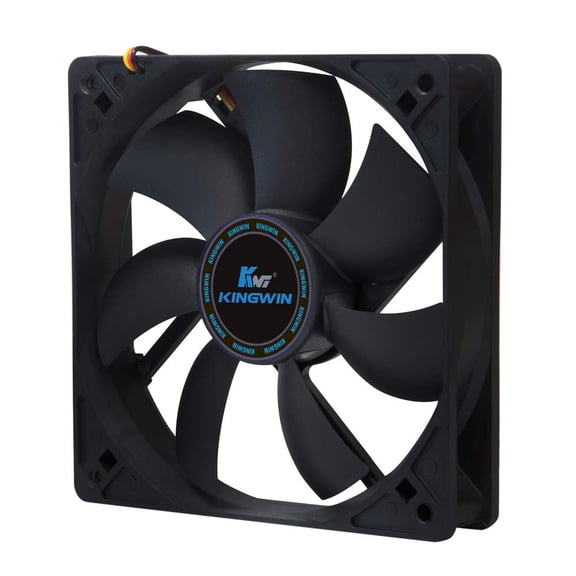 120 silent fan suitable for case, radiator, miner rack - silent computer cooling fan long life sleeve bearing, high airflow ventilation - black - 012