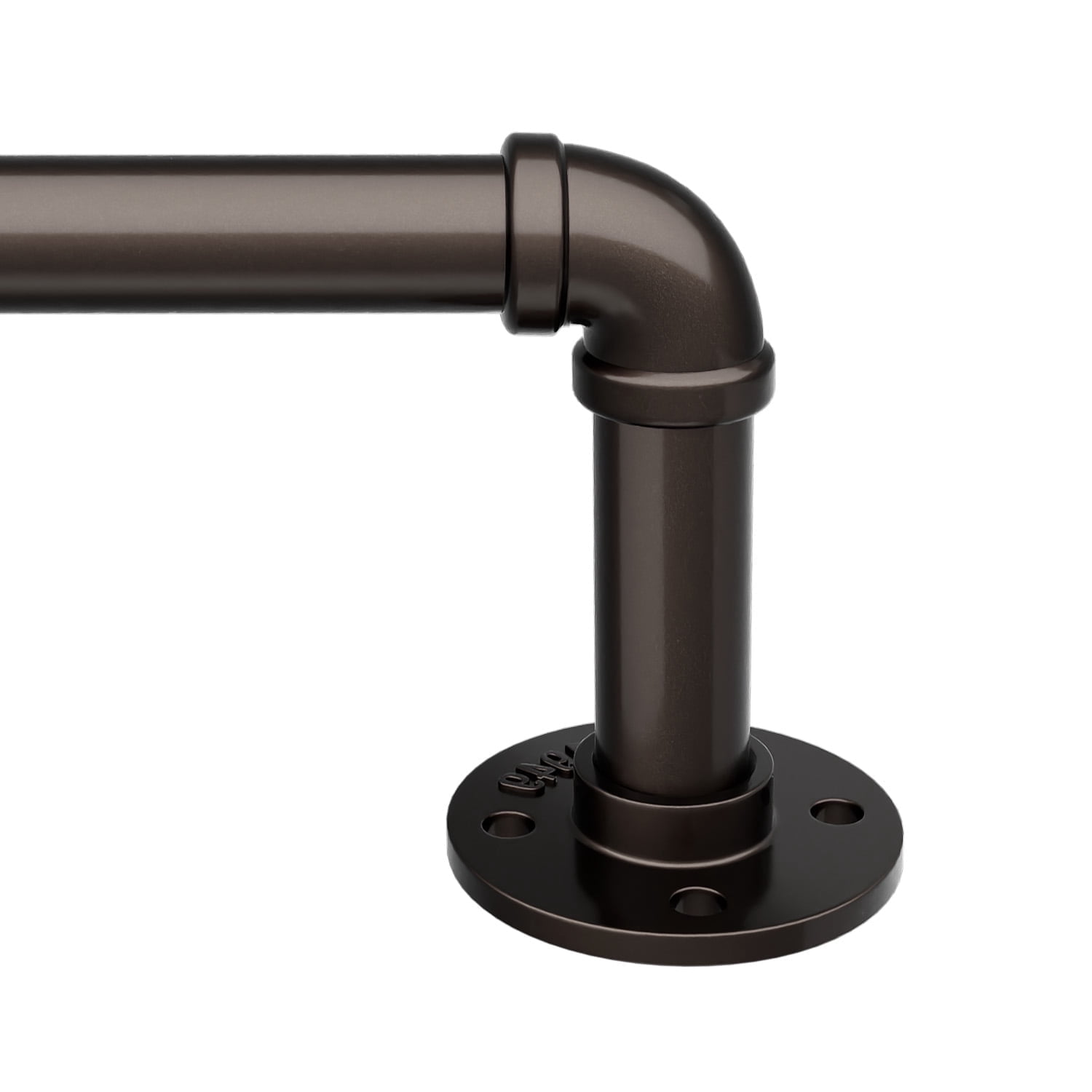 120" to 240"Curtain Rods for Windows,1 inch Industrial Curtain Rod, Adjustable Wrap Around Curtain Rods,Industrial Indoor/Outdoor Curtain Rod,Bronze