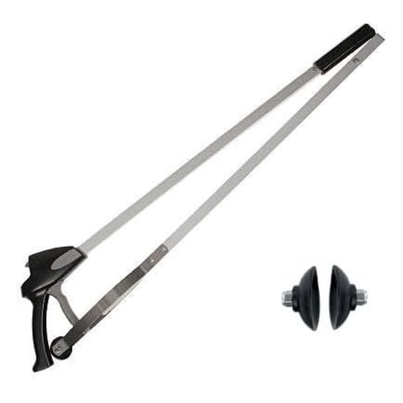 120" with Pair of Replacement Rubber Gripper Cups (Bundle, 2 Items)