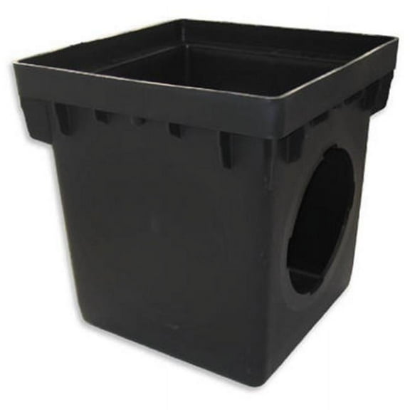 1200 12 x 12 in. Double Catch Basin, Black