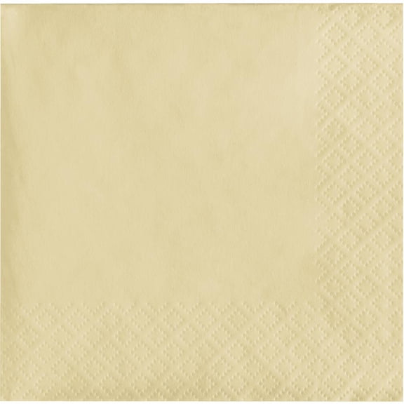 1200/Case Bulk Ivory 2 Ply Beverage Napkins