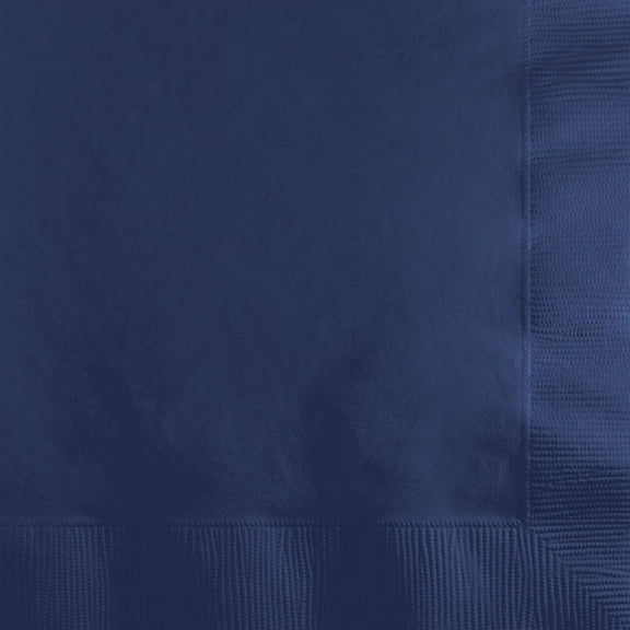 1200 Count Bulk Pack Navy 2 Ply Beverage Napkins
