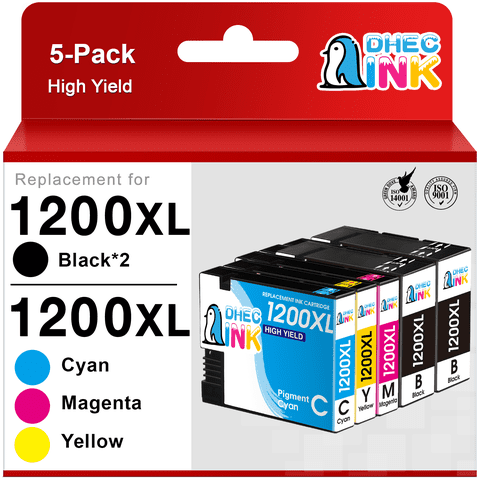 1200 Ink Compatible for Canon 1200XL PGI 1200 Ink Cartridges for Maxify Printer MB2720 MB2320 MB2700 MB2050 (5 Pack)