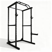 1200 LBS Capacity Multifunctional Power Rack for Home Gym, 2 in 1 Squat Rack with Skinny Pull Up Bar, Pin and Pipe Safeties, Standard J-Hooks, Power Rack for Bench Press & Deep Squat