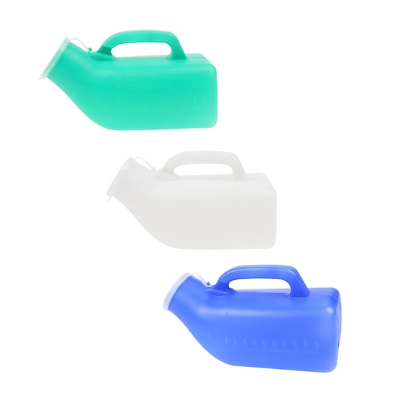 1200 ML Male Urinal with Cap Reusable Plastic Urinal Pot Men Urinal Accessories for Home Elderly Bedridden