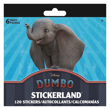 1200 Pack Disney's Dumbo Sticker Pad, Includes Flying Elephant, Circus Motifs, Peanuts, Feathers, Perfect for Scrapbooks, Crafts, Notebooks, Fun and Creative, Bulk, Mix