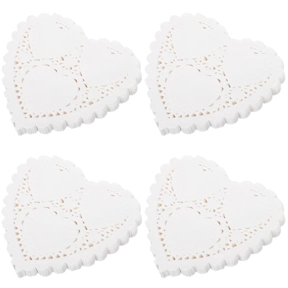 1200 Pcs White Disposable Dessert Doilies Tablecloths for Wedding Party Decoration and Table Setting