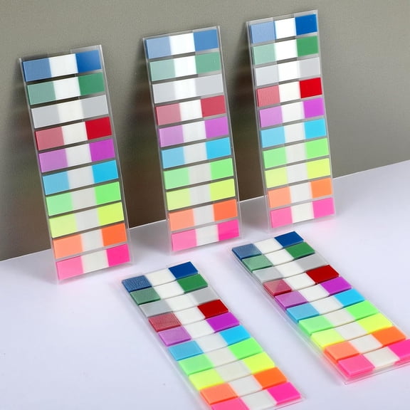 1200-Pcs Page Markers Adhesive Index Tabs Writable & Repositionable Book Flags, Waterproof Transparent Annotation Tabs for Bible Study, Textbooks & Planners