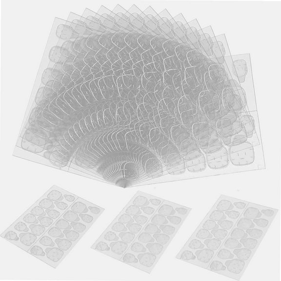 1200 Pieces Double Sided Nail Adhesive Tabs Ultrathin Waterproof Breathable Germany Jelly Gel 50 Sheets Super Sticky False Nail Glue Sticker Transparent Flexible for Manicure