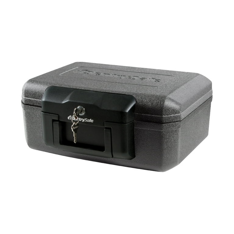 1200 Series Fire Chest, 0.18 cu ft, 14.3w x 11.2d x 6.1h, Black
