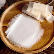 1200 Sheets Edible Glutinous Rice Paper Nougat Paper Edible Handmade Candy Wrapping Sheets Wafer Paper Sheets for Candy and Chocolate Making, 2.36x3.15 inch-Topboutique