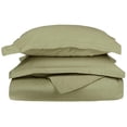 thumbnail image 1 of 1200-Thread Count 100% Egyptian Cotton Exquisite Solid Duvet Cover Set Sage / King/Cal King, 1 of 4