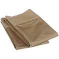 thumbnail image 1 of 1200-Thread Count 100% Egyptian Cotton Exquisite Solid Pillowcase Set Taupe / King, 1 of 2