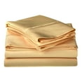 thumbnail image 1 of 1200-Thread Count 100% Egyptian Cotton Exquisite Solid Sheet Set with Deep Pockets Gold / Full, 1 of 1