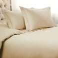thumbnail image 1 of 1200-Thread Count 100% Egyptian Cotton Solid Duvet Cover & Pillow Shams, 3-Piece Duvet Cover Set by Blue Nile Mills – Full/Queen, Ivory, 1 of 7