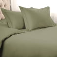 thumbnail image 1 of 1200-Thread Count 100% Egyptian Cotton Solid Duvet Cover & Pillow Shams, 3-Piece Duvet Cover Set by Blue Nile Mills – King/California King , Sage, 1 of 7