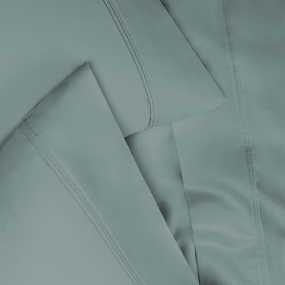 1200-Thread Count 100% Egyptian Cotton Solid Pillowcases, 2-Piece Pillowcase Set by Blue Nile Mills- Standard, Teal