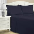 thumbnail image 1 of 1200 Thread Count Cotton Blend 4 Count Sheet Set, King, Navy Blue, 1 of 6