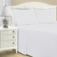 thumbnail image 1 of 1200 Thread Count Cotton Blend 5 Count Sheet Set, Split King, White, 1 of 6