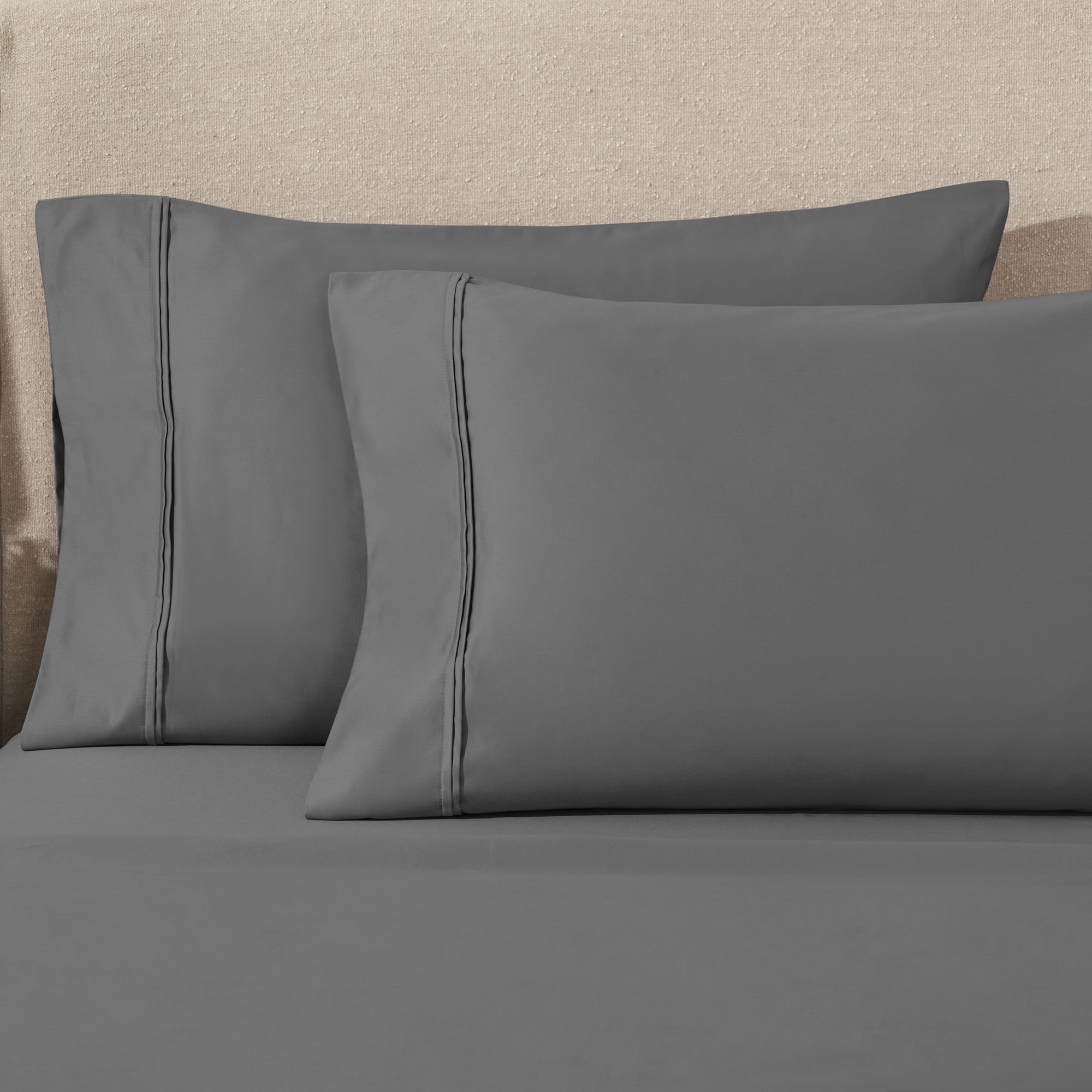 1200 Thread Count Egyptian Cotton Bedding Pillow Cases, 2PC Pillowcase Set by Impressions - King