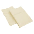 thumbnail image 1 of 1200-Thread-Count Pillowcases Set, Cotton Blend, King, Ivory, 1 of 1