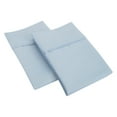 thumbnail image 1 of 1200-Thread-Count Pillowcases Set, Cotton Blend, Standard, Light Blue, 1 of 1