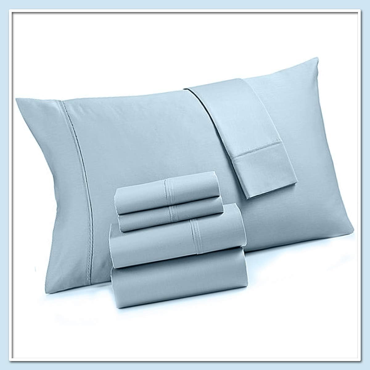 1200 Thread Count Sheet Collection (Light Blue)