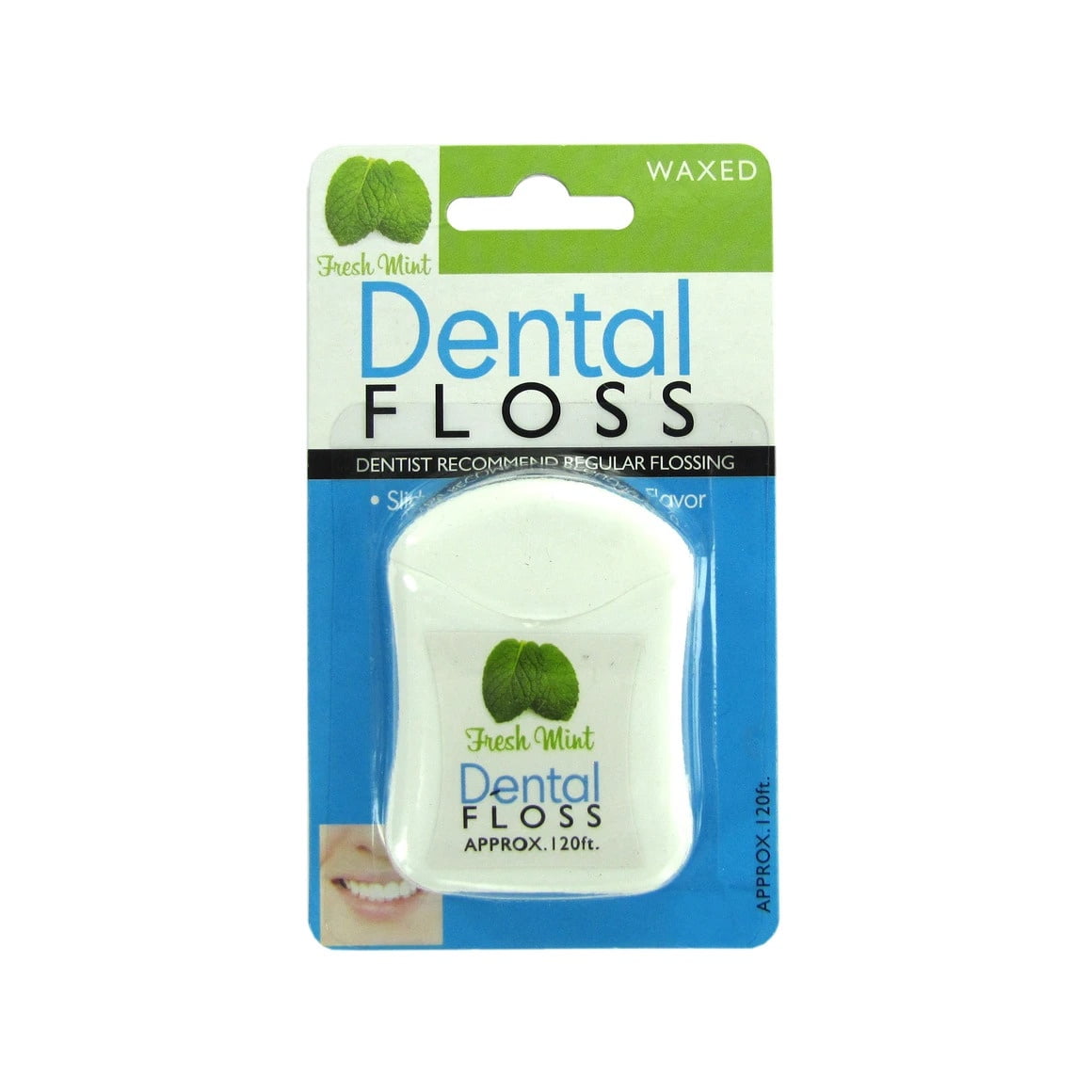 10 Pack 120 ft. Dental Floss for Effective Plaque Removal, a Refreshing Mint Flavor, Perfect for Daily Use to Promote Cleaner Teeth, Healthier Gums, a Pleasant Oral Hygiene Experience, Bulk, White