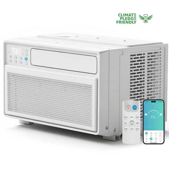 12000 BTU Inverter Window Air Conditioner with WiFi, Energy-Star Window AC Unit with Remote & App Control, Ultra Quiet Design & Easy Install Kit