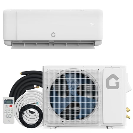 12000 BTU Mini Split Air Conditioner,22 SEER2 Ductless Inverter AC w/ 230V, Cool Up to 750 Sq. Ft with Heat Pump System, Compatible with Alexa, White