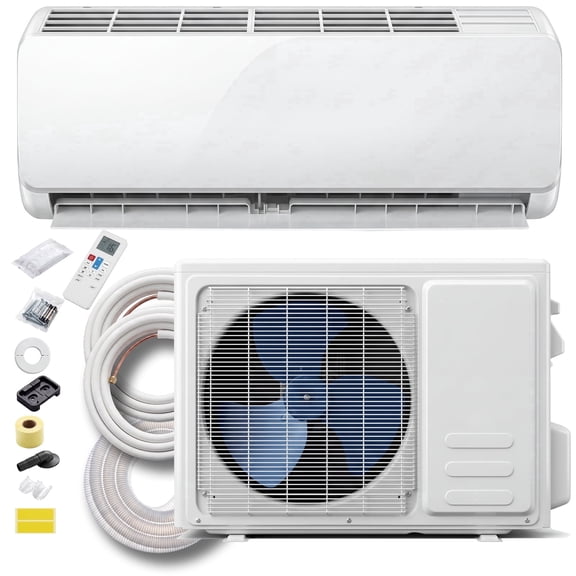 12000 BTU Mini Split Air Conditioner & Heat Pump, 115V Ductless Inverter AC, Energy Efficient Cooling & Heating for Rooms Up to 750 Sq.Ft, Installation Kit Included