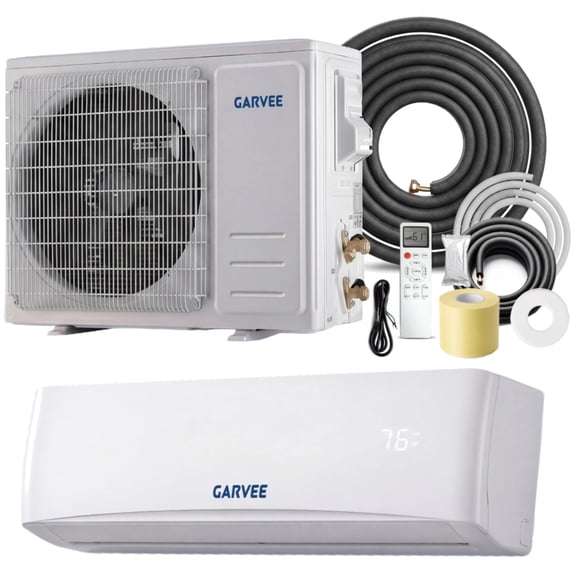 12000 BTU Mini Split Central Air Conditioner and Heat Pump, 17 SEER2, 115V Ductless Inverter, R32 Refrigerant, 4-in-1 Cooling Heating Dehumidifier Fan, Energy Efficient, Quiet, Auto Clean
