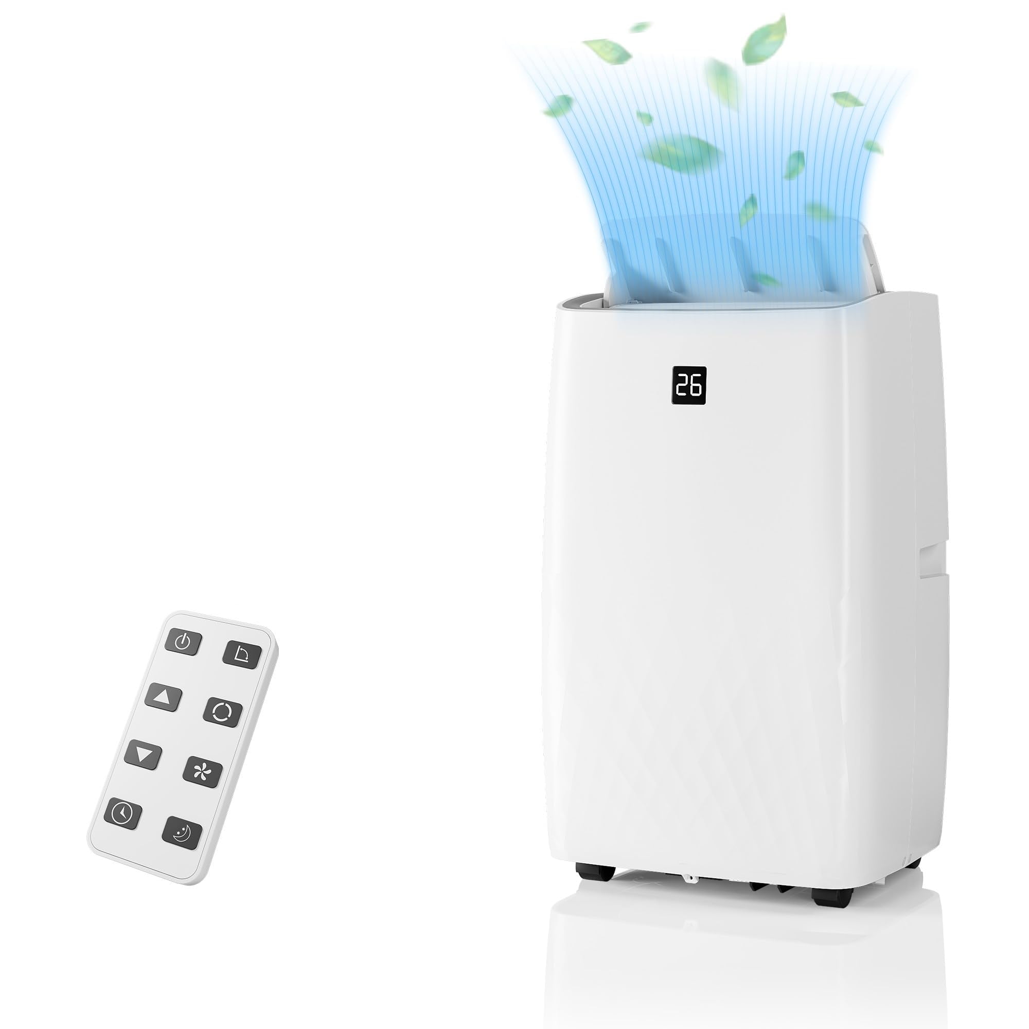 12000 BTU Portable Air Conditioner Easy to Move AC Unit for Rooms up to 450 Sq Ft with